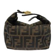 Pre-owned Canvas clutches Fendi Vintage , Brown , Dames