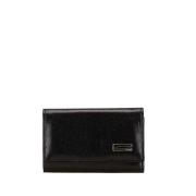 Pre-owned Leather key-holders Gucci Vintage , Black , Dames