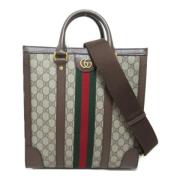 Pre-owned Leather gucci-bags Gucci Vintage , Beige , Dames