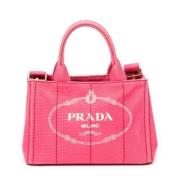 Pre-owned Canvas handbags Prada Vintage , Pink , Dames