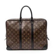 Pre-owned Canvas handbags Louis Vuitton Vintage , Brown , Dames