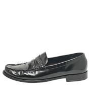 Pre-owned Leather flats Yves Saint Laurent Vintage , Black , Heren