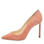 Pre-owned Suede heels Jimmy Choo Pre-owned , Pink , Dames