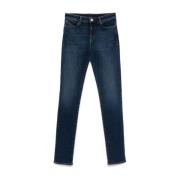 Blauwe Skinny Cut Jeans Emporio Armani , Blue , Dames