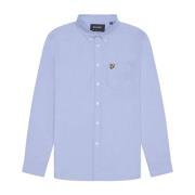 Eenvoudig Oxford Overhemd voor Mannen Lyle & Scott , Blue , Heren