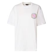 Witte Katoenen T-shirt met Logo Etro , White , Dames