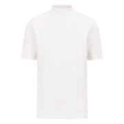 Heren T-shirt met opstaande kraag Drykorn , White , Heren