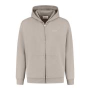 Handtekening Zip-Up Hoodie Grijs Mannen Pure Path , Gray , Heren