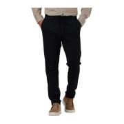 Donkerblauwe Tapered Jogger Broek Dstrezzed , Blue , Heren