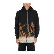 Zwarte Terra Jumbo Gimp Hoodie Rick Owens , Black , Heren