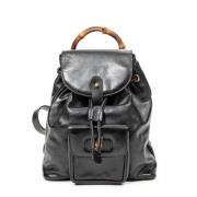 Pre-owned Leather shoulder-bags Gucci Vintage , Black , Dames