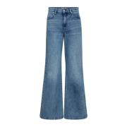 Bleach Jeans met wijde pijpen Co'Couture , Blue , Dames