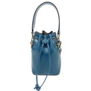 Pre-owned Leather fendi-bags Fendi Vintage , Blue , Dames