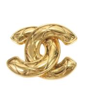 Pre-owned Fabric chanel-jewelry Chanel Vintage , Yellow , Dames