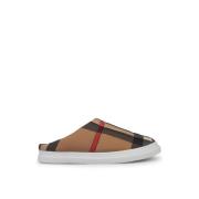 Check Logo Muilezels Archief Beige Burberry , Beige , Dames