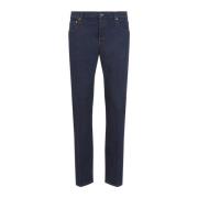 Donkerblauwe Tapered Pant Gucci , Blue , Heren