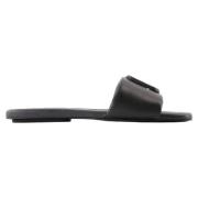 Leather sandals Marc Jacobs , Black , Dames