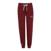 Velvet Sweatpants met Coole Borduursels Ball , Brown , Dames