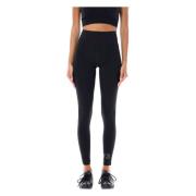 Zwarte Actieve Leggings met Hoge Taille Y-3 , Black , Dames