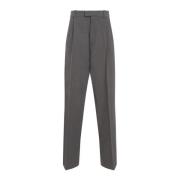 Grijze Melange Geplooide Broek 1962 Stijl Bottega Veneta , Gray , Dame...