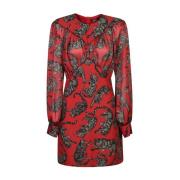 Rode Jurk voor Vrouwen Aw24 Just Cavalli , Red , Dames