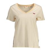 Beige T-shirt met korte mouwen voor vrouwen Levi's , Beige , Dames