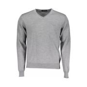 Harmont Blaine Gray Wool Shirt Harmont & Blaine , Gray , Heren