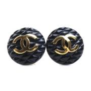 Pre-owned Metal chanel-jewelry Chanel Vintage , Black , Dames