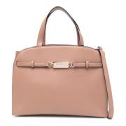 Logo Plaque Bauletto Tas Twinset , Pink , Dames