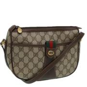 Pre-owned Leather gucci-bags Gucci Vintage , Beige , Dames