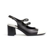 Zwarte Slingback Pumps met IJsneus Carel , Black , Dames