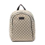 Pre-owned Canvas shoulder-bags Gucci Vintage , Beige , Dames