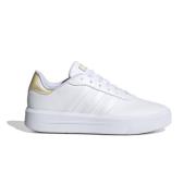 Platform Court Schoenen Wit Vrouwen Adidas , White , Dames