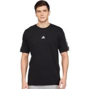 Zwarte Logo T-shirt Heren Sportkleding Adidas , Black , Heren