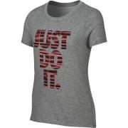 Logo Grijs Kinder T-shirt Nike , Gray , Dames