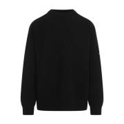 Zwarte Crew Neck Sweater Balenciaga , Black , Heren