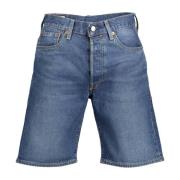 Blauwe Heren Jeans Shorts 501 Stijl Levi's , Blue , Heren