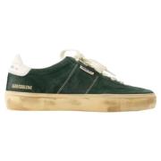 Leather sneakers Golden Goose , Green , Dames