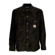 Lange Mouw Paisley Print Shirt Carhartt Wip , Green , Heren