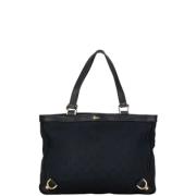 Pre-owned Canvas totes Gucci Vintage , Black , Dames