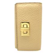 Pre-owned Leather key-holders Fendi Vintage , Yellow , Unisex