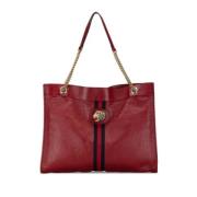 Pre-owned Leather totes Gucci Vintage , Red , Dames