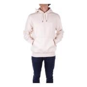 Crème Hoodie Sweater Logo Voorzak Dickies , Beige , Heren