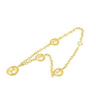 Pre-owned Metal necklaces Chanel Vintage , Yellow , Dames