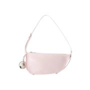 Leather handbags Burberry , Pink , Dames