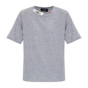 T-shirt met logo Dsquared2 , Gray , Dames