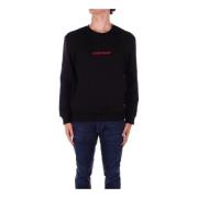 Zwart Logo Front Sweater Guess , Black , Heren