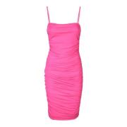 Levendige Oranje Viscose Jurk Pinko , Pink , Dames