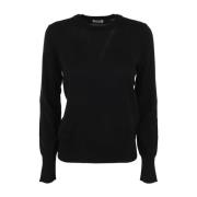 Zwarte Merino Ronde Hals Trui Filippa K , Black , Dames