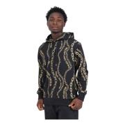 Chain Couture Hoodie Versace Jeans Couture , Black , Heren